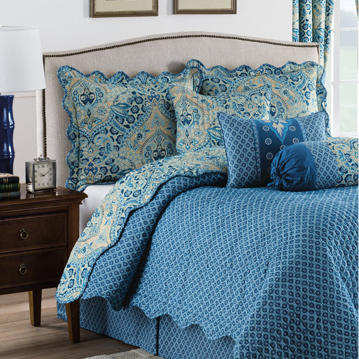 Waverly Moonlit Shadows 100 Cotton Quilt Set & Reviews Wayfair